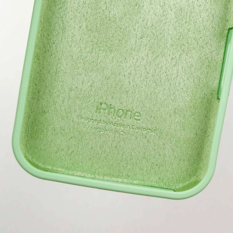 Чохол Silicone Case з закритим низом на Apple iPhone 16 – Зелений / Pistachio. Фото 9 з 9
