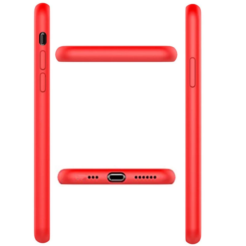 Чохол Silicone Case з закритим низом на Apple iPhone 7 plus / 8 plus – Червоний / Red. Фото 3 з 4