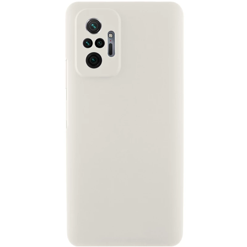Чохол Silicone Case Lakshmi Premium з закритою камерою на Xiaomi Redmi Note 10 Pro – Білий / White. Фото 1 з 1