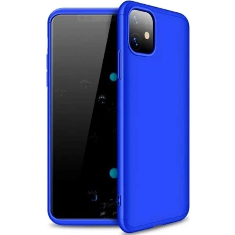 

Чехол с защитой 360 градусов GKK для Apple iPhone 11 (6.1") (Синий), Синій
