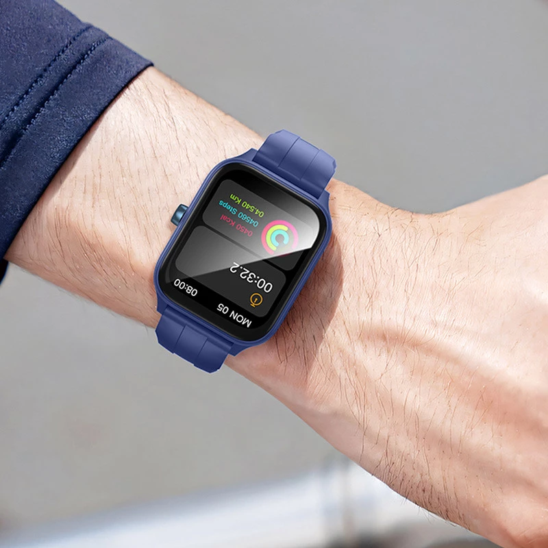 Смарт-годинник Hoco Smart Watch Y27 Smart sports watch (call version) – Blue. Фото 4 з 5