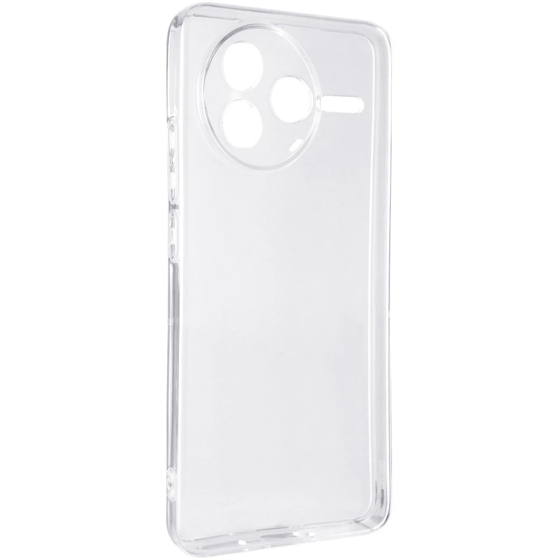 Ультратонкий силіконовий чохол 1,5 мм з захистом камери на Xiaomi Poco F7 Pro – Безбарвний (прозорий). Фото 2 з 5