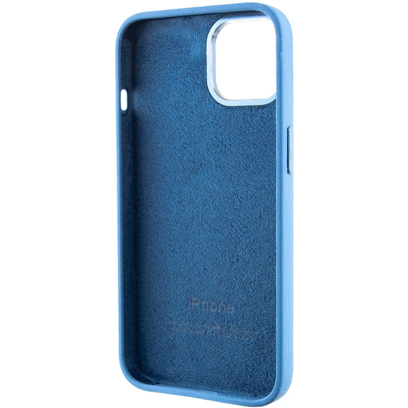 Чохол Silicone Case з металевими кнопками на Apple iPhone 12 Pro Max (6.7") – Синій / Blue Jay. Фото 6 з 9