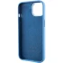 Чехол Silicone Case с металлическими кнопками для Apple iPhone 14 (6.1") – Синий / Blue Jay. Фото 6 из 9