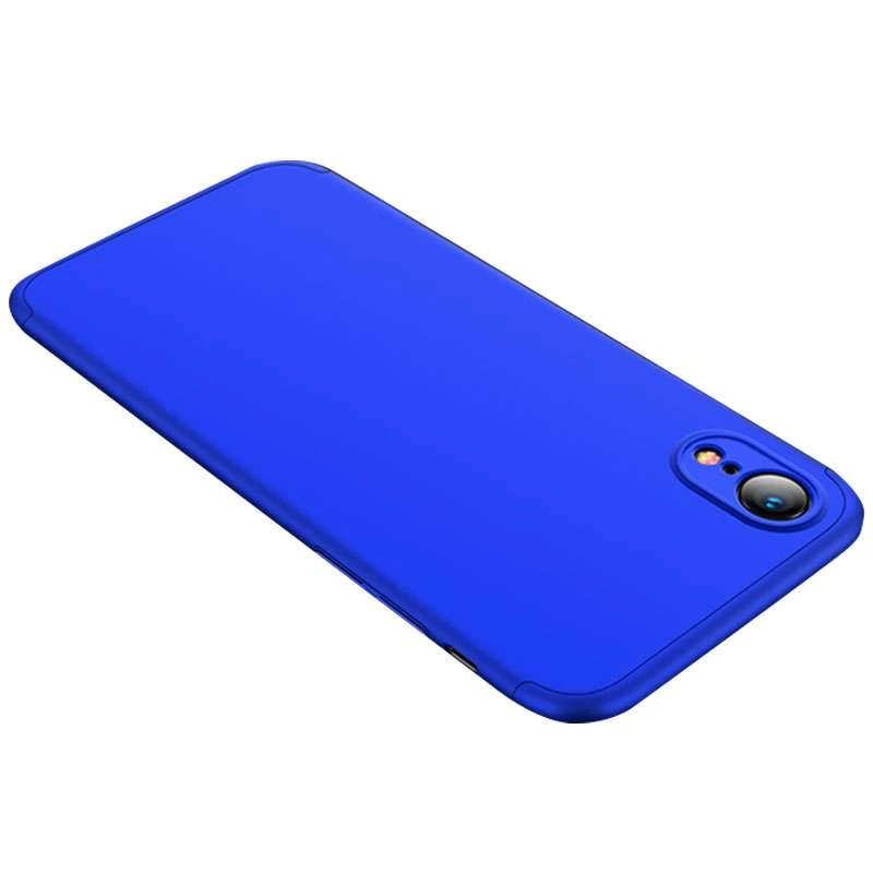 

Чехол с защитой 360 градусов GKK для Apple iPhone XR (6.1") (Синий), Синій