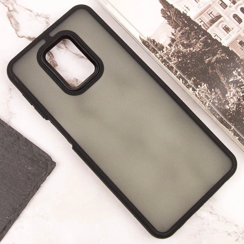 Чохол TPU+PC Lyon Frosted на Xiaomi Redmi Note 9s / Note 9 Pro / Note 9 Pro Max – Black. Фото 5 з 7