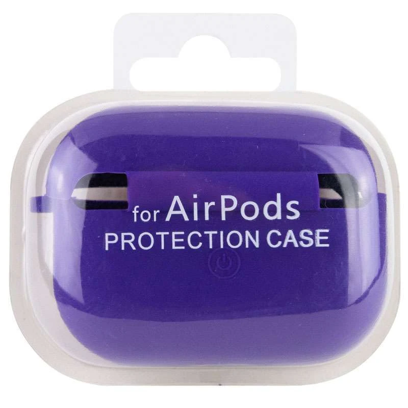 Силіконовий футляр з мікрофіброю для навушників Airpods Pro 2 – Фіолетовий / Ultra Violet. Фото 5 з 5
