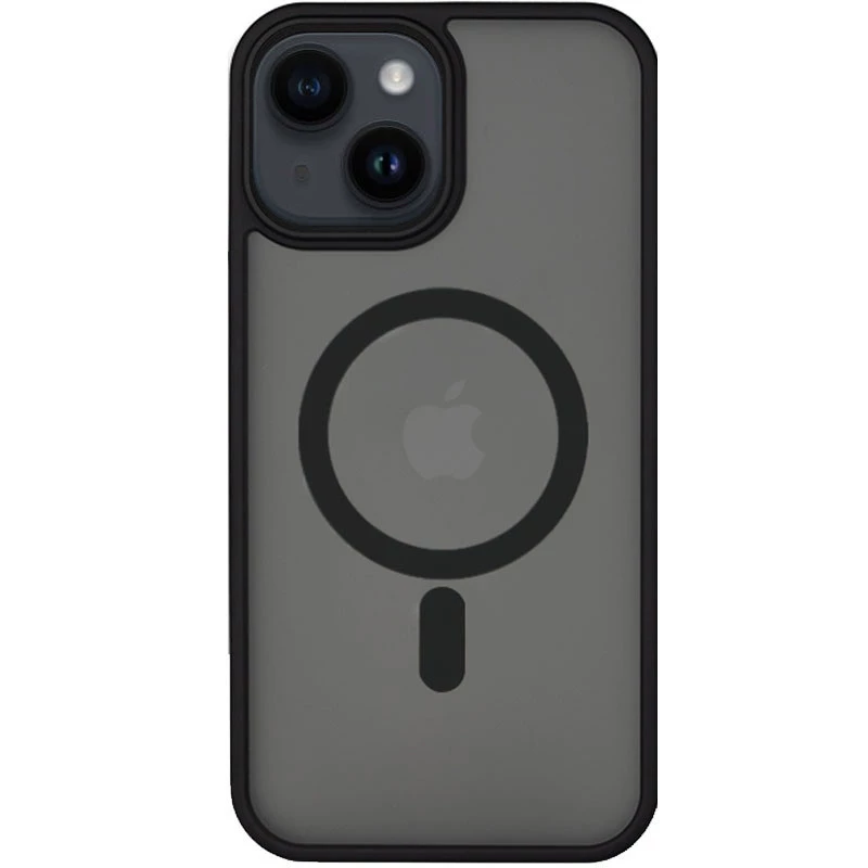 

TPU+PC з металевими кнопками та MagSafe на Apple iPhone 14 (6.1") (Чорний)