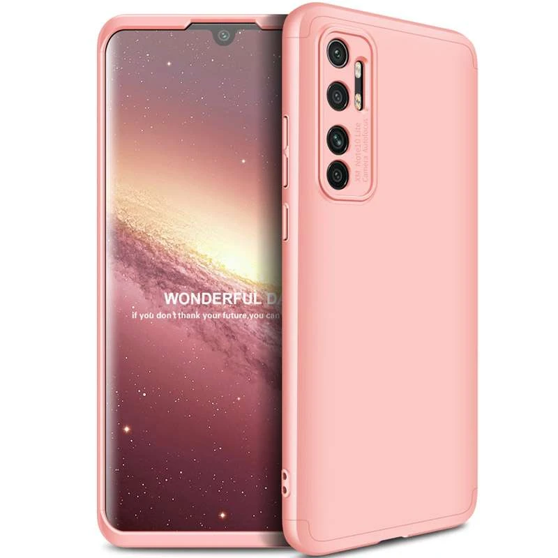 

Чохол з захистом 360 градусів GKK на Xiaomi Mi Note 10 Lite (Рожевий / Rose Gold)