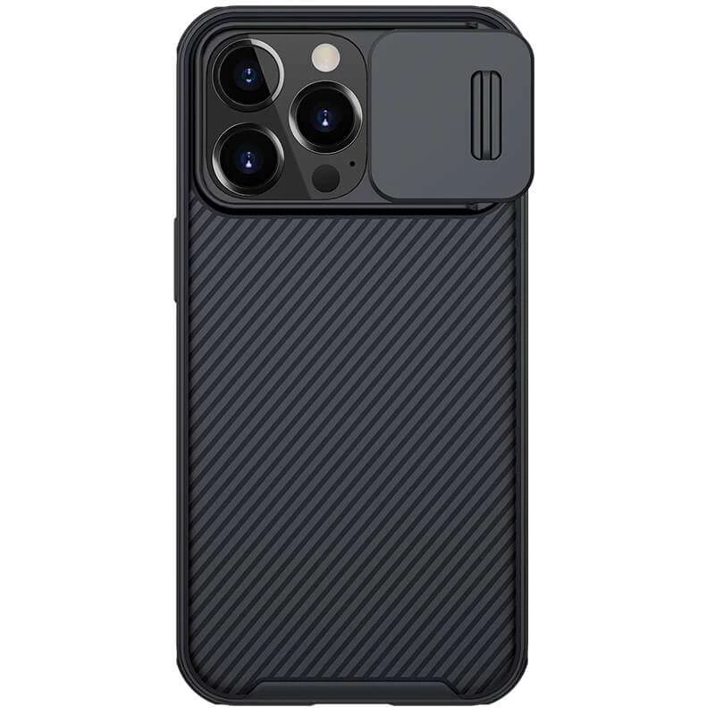 

Пластикова накладка Nillkin Pro зі шторкою для камери та магнітом на Apple iPhone 13 Pro (6.1") (Чорний)