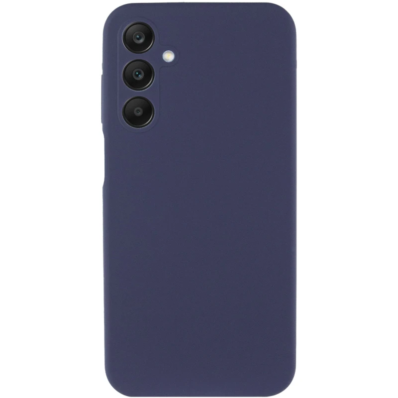 Чехол Silicone Case Lakshmi Premium з закритою камерою на Samsung Galaxy A37 5G – Темно-синий / Midnight blue. Фото 2 из 3