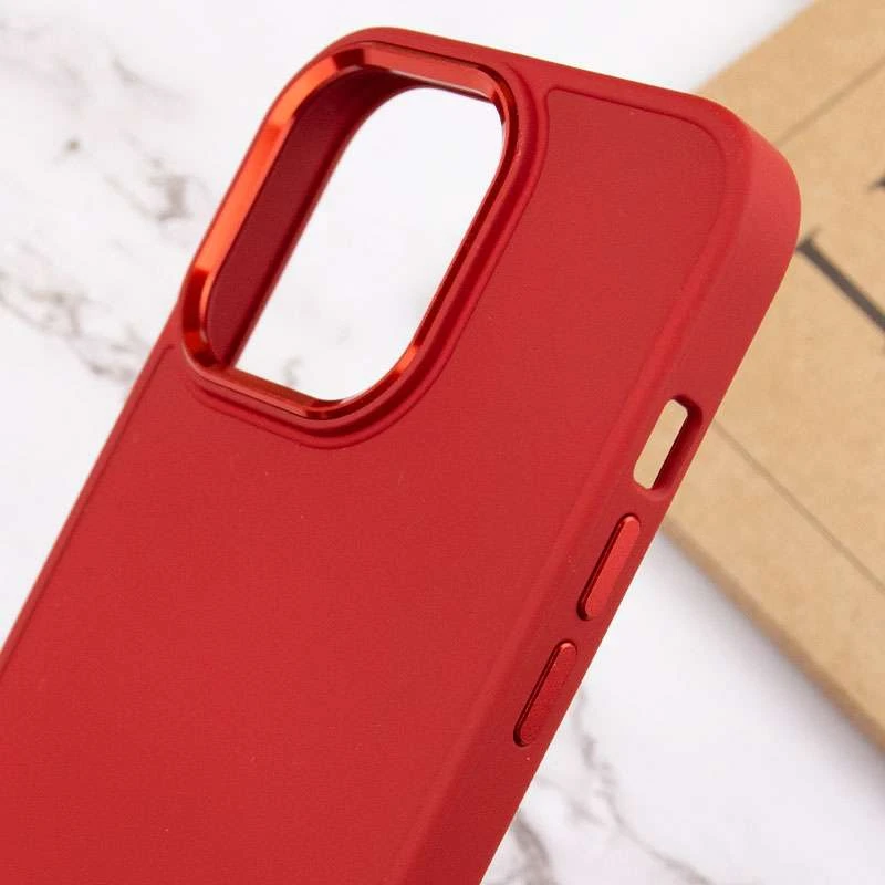 TPU чохол Bonbon з металевими кнопками на Apple iPhone 14 Pro (6.1") – Червоний / Red. Фото 5 з 5