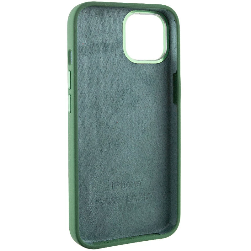 Чохол Silicone Case з металевими кнопками на Apple iPhone 12 Pro Max (6.7") – Зелений / Clover. Фото 7 з 9