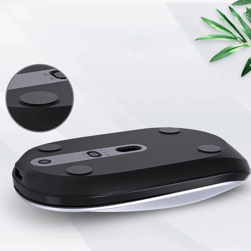 Бездротова миша WIWU WM110 Office Mouse (2.4G+Bluetooth) – silver. Фото 6 з 8