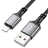 Дата кабель Borofone BX83 Famous USB to Lightning 2.4A (1m) – Black. Фото 2 з 4
