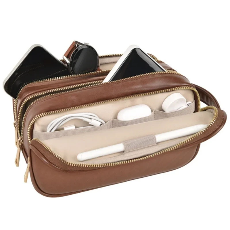 Сумка WIWU Salem Pouch LUX – Brown. Фото 2 з 7