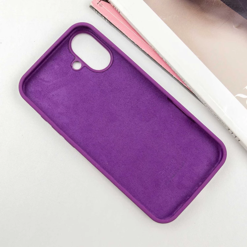 Чохол Silicone Case з закритим низом на Apple iPhone 16 Plus – Фіолетовий / Grape. Фото 3 з 8