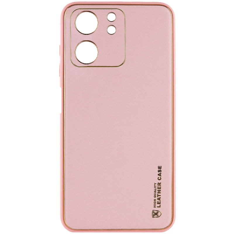 Шкіряний чохол Xshield на Xiaomi Poco C65 – Рожевий / Pink. Фото 1 з 3