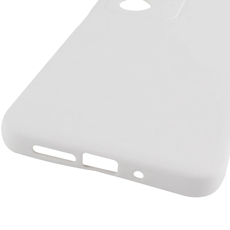 Цветной силиконовый чехол GETMAN с закрытой камерой на Xiaomi Redmi 15 (Global) – Белый / White. Фото 6 из 6