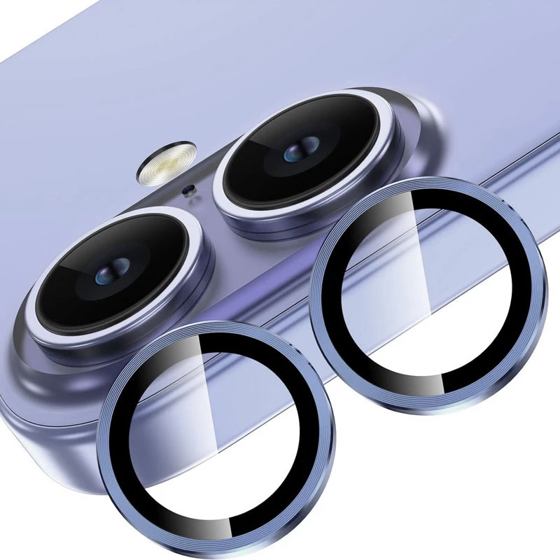 Металеве захисне скло на камеру на Apple iPhone 16 Plus – Синій / Ultramarine. Фото 2 з 2