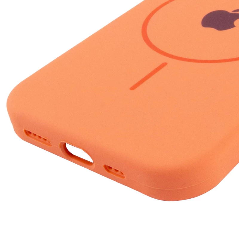 Чехол Silicone Armor Max with MagSafe для Apple iPhone 12 Pro Max (6.7") – Оранжевый / Papaya. Фото 6 из 6