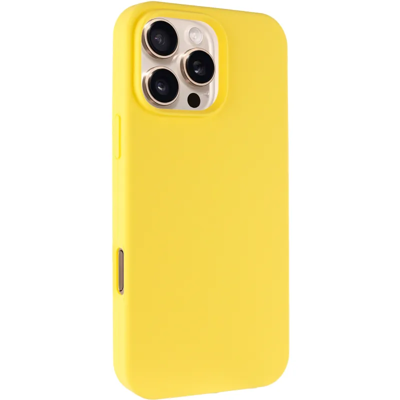 Чехол Silk Full Protective (AA) NO LOGO для Apple iPhone 16 Pro Max – Желтый / Yellow. Фото 2 из 18