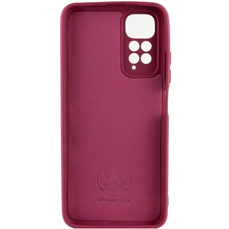 Чохол Silicone Case Lakshmi Premium із закритою камерою для Xiaomi Redmi Note 11 Pro 4G/5G – Бордовий / Plum. Фото 2 з 4