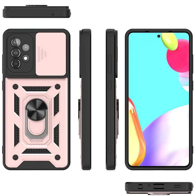 Протиударний чохол Serge Ring з захистом камери на Samsung Galaxy A32 (A325F) 4G – Rose Gold. Фото 4 з 9