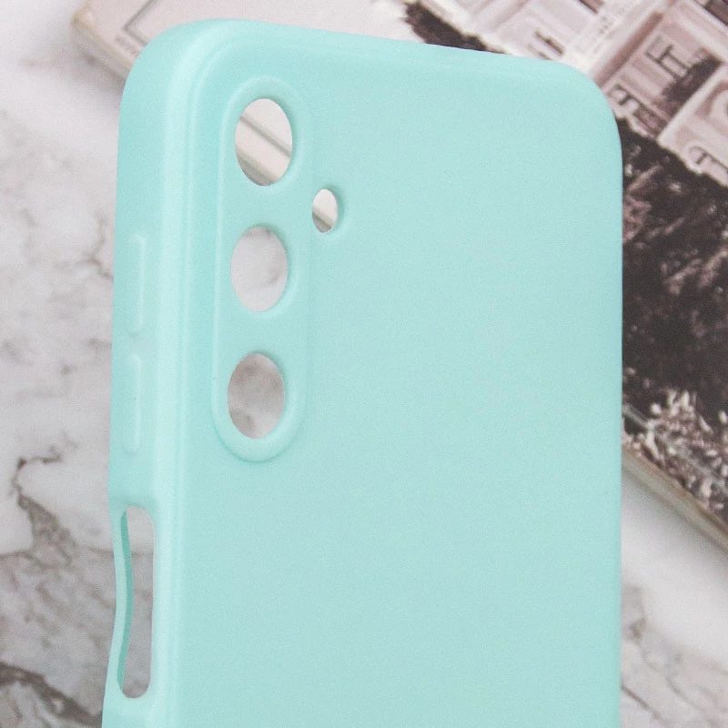 Кольоровий силіконовий чохол із захистом камери на Samsung Galaxy A24 4G – Бірюзовий / Turquoise. Фото 7 з 8