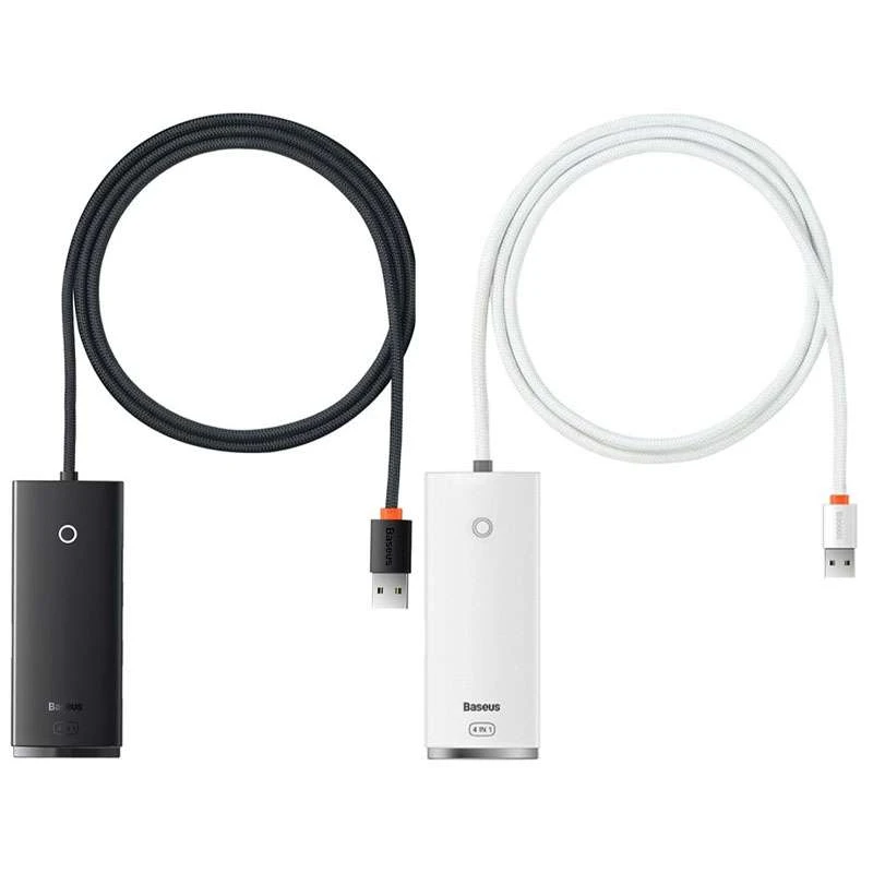 

Перехідник HUB Baseus Lite Series 4-Port USB-A HUB Adapter (USB-A to USB 3.0*4) 25cm