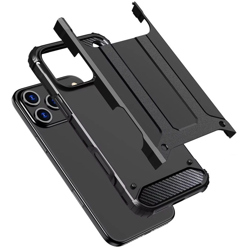 Противоударный чехол с усиленными углами Immortal для Apple iPhone 17 Pro Max (6.9") – Черный. Фото 5 из 6