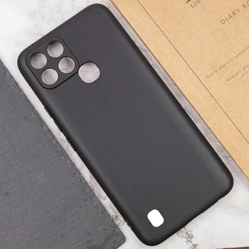 Чёрный силиконовый чехол Epik с защитой камеры для Realme C21 – Черный. Фото 3 из 3