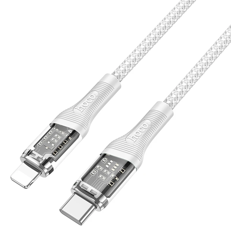 Дата кабель Hoco U111 Discovery Edition Type-C to Lightning 20W (1.2m) – Grey. Фото 4 из 4