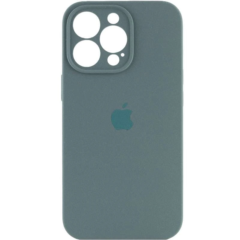 

Чехол Silicone Case с защитой камеры для Apple iPhone 13 Pro Max (6.7") (Зеленый / Pine green), Зелений / pine green