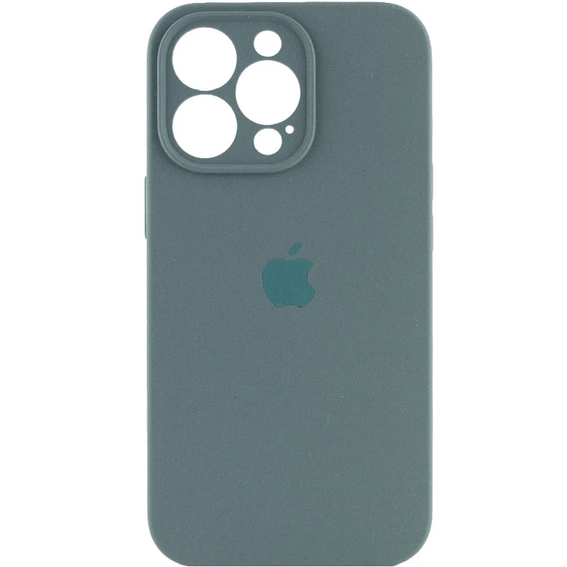 

Чехол Silicone Case с защитой камеры для Apple iPhone 14 Pro (6.1") (Зеленый / Pine green), Зелений / pine green