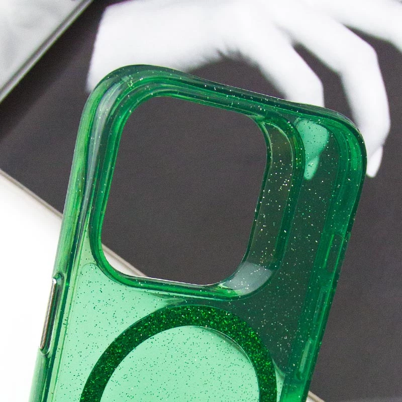 Зоряний чохол з MagSafe на Apple iPhone 13 Pro Max (6.7") – Green. Фото 7 з 12