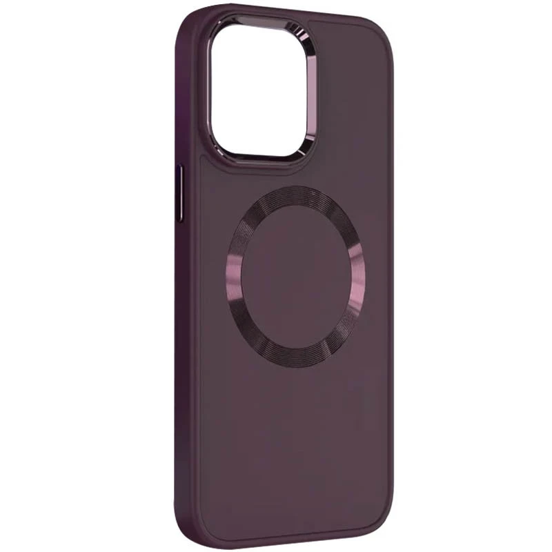 

TPU чехол Bonbon с металлическими кнопками та MagSafe на Samsung Galaxy S22+ (Бордовый / Plum), Бордовий / plum