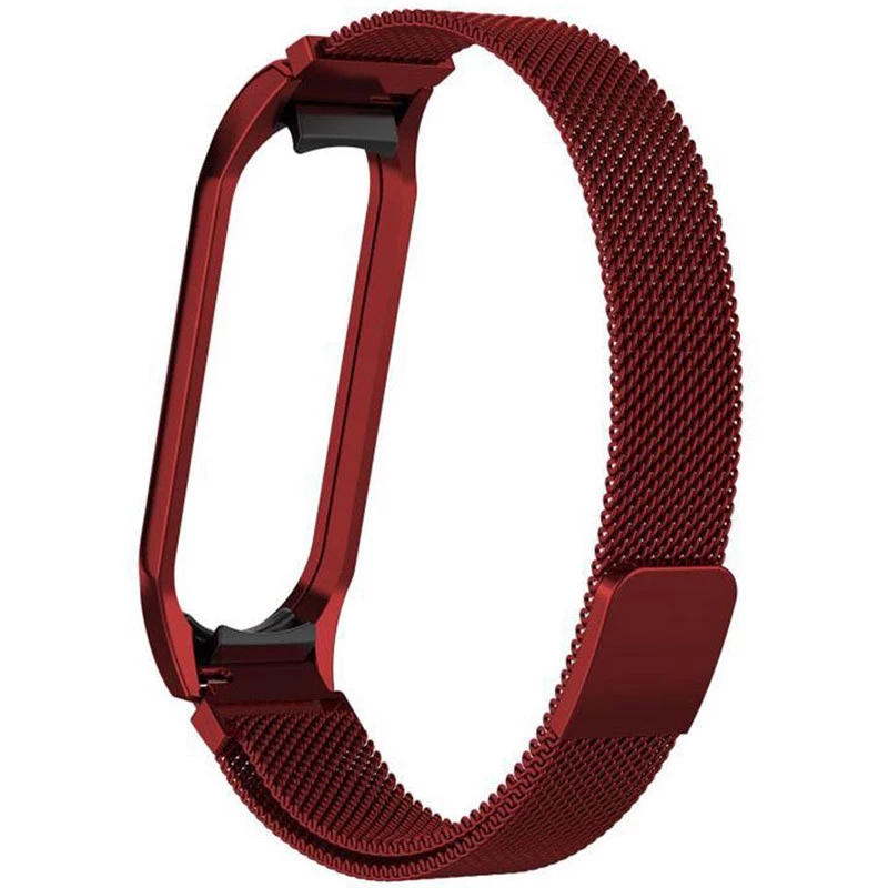 

Ремешок Milanese Loop Design для Xiaomi Mi Band 3/4 (Красный), Червоний