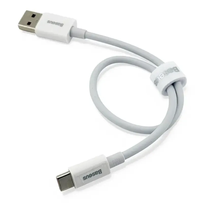 Дата кабель Baseus Superior Series Fast Charging USB to Type-C 100W (0.25m) (P10320102) – Moon White. Фото 3 из 4