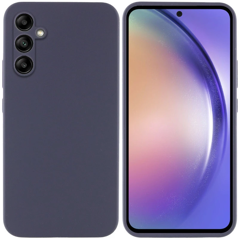 Чехол Silicone Case Lakshmi Premium з закритою камерою на Samsung Galaxy A54 5G – Серый / Dark Gray. Фото 7 из 10