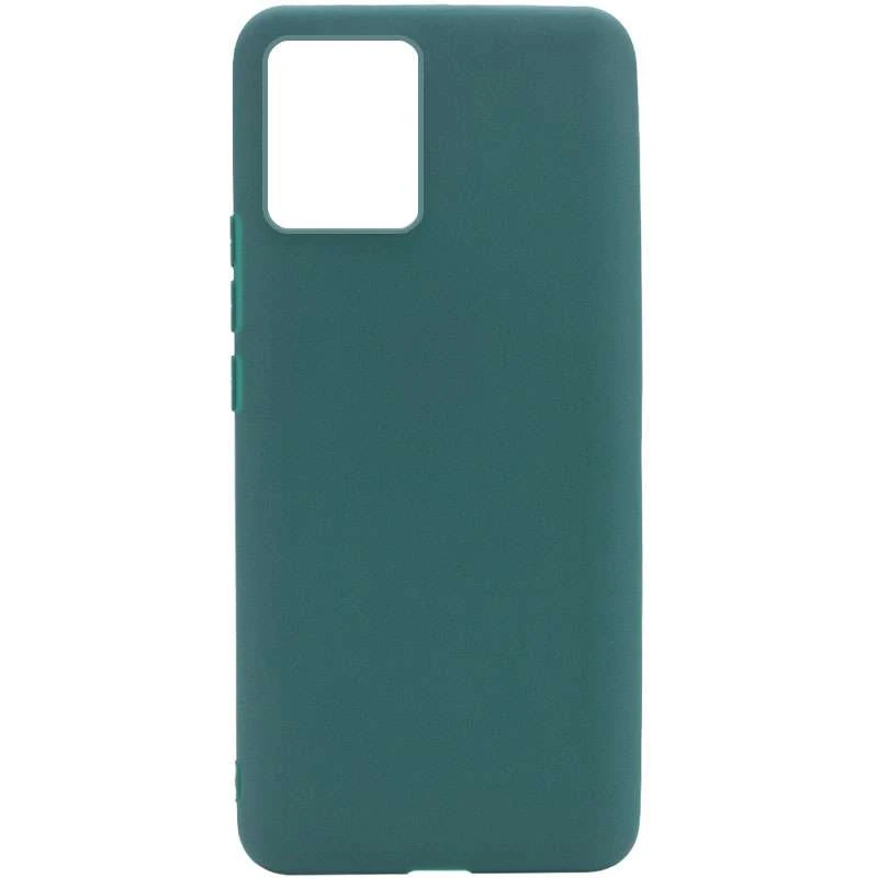 

Кольоровий сіліконовий чохол на Realme 8 (Зелений / Forest green)