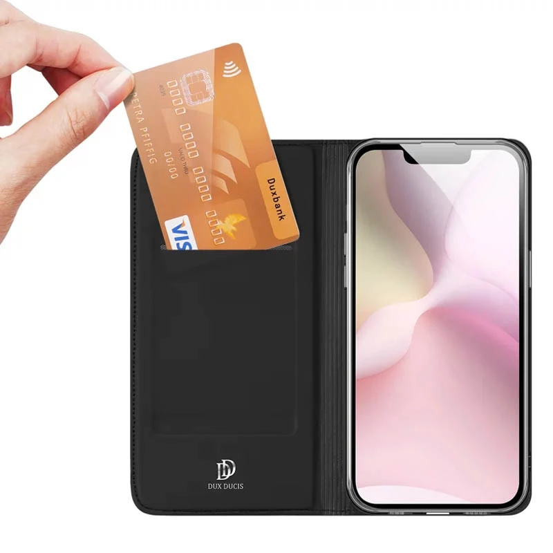 Чехол-книжка Dux Ducis для Apple iPhone 16e (6.1") – Черный. Фото 2 из 6