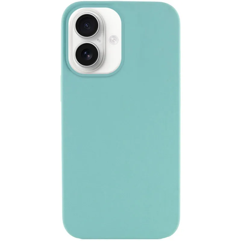 Чохол Silk Full Protective (AA) NO LOGO для Apple iPhone 16 Plus – Бірюзовий / Marine Green. Фото 2 з 5