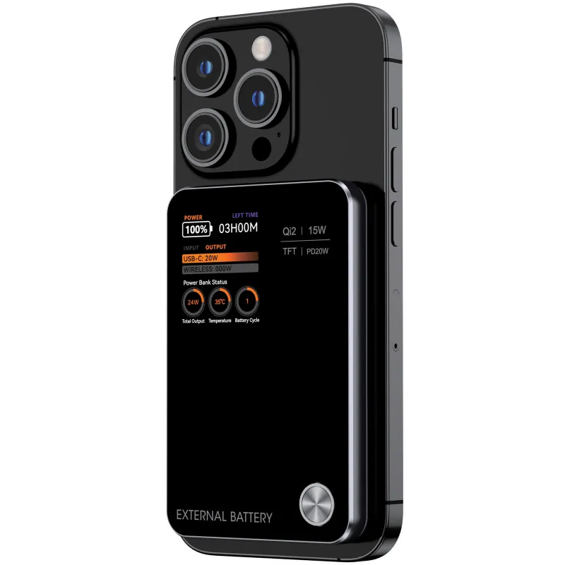 Портативний ЗП Power Bank Amaya W053C PD20W з БЗП 5000 mAh – Black. Фото 1 з 1