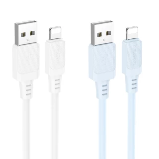 Дата кабель Borofone BX115 Lotto USB to Lightning 2.4A (1m) фото 1 з 1