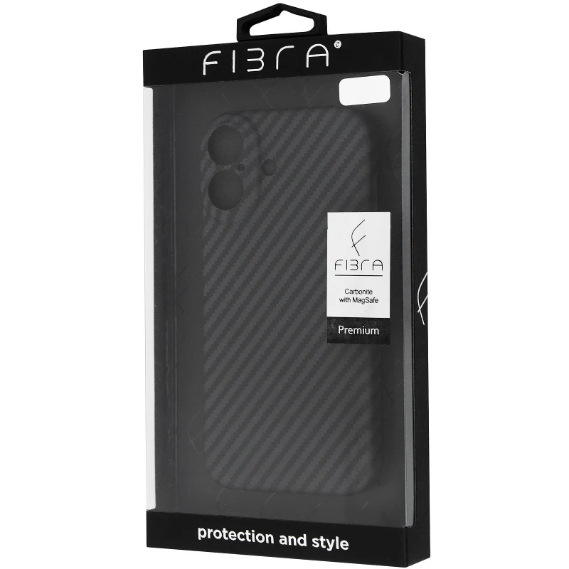 Пластиковая накладка Fibra Carbonite для Apple iPhone 17 (6.3") – Black. Фото 3 Пластиковая накладка Fibra Carbonite для Apple iPhone 17 (6.3") – Black. Фото 3 из 4