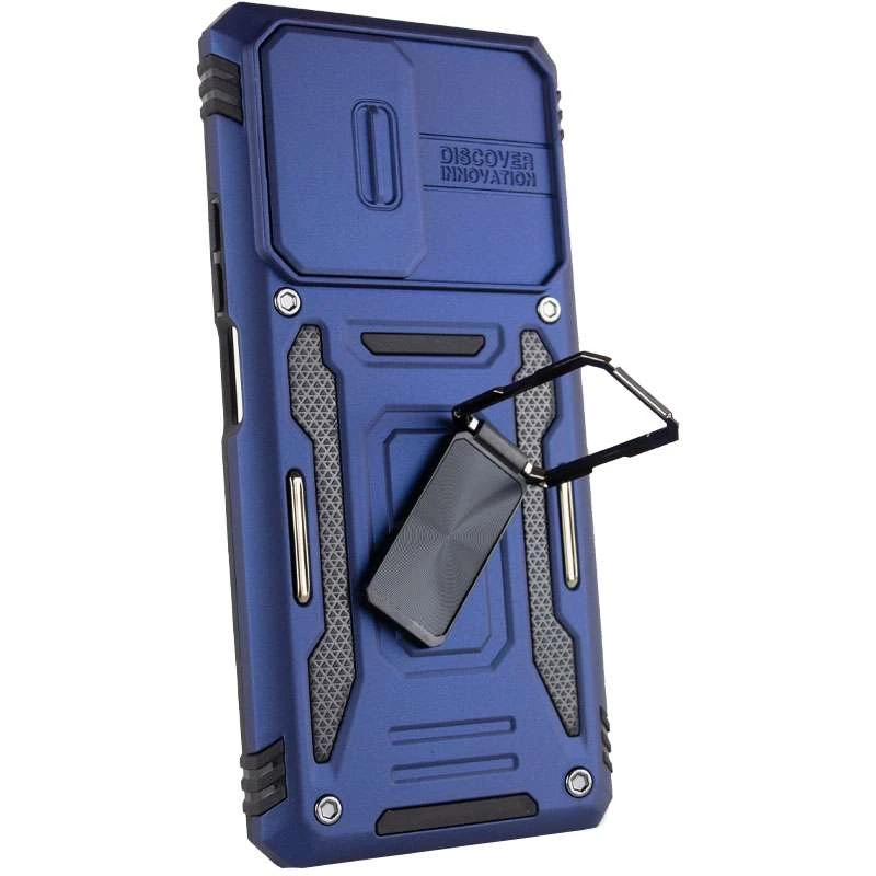 Ударостійкий чохол Square Ring зi шторкою на камеру на Xiaomi 11T / 11T Pro – Синій / Navy. Фото 5 з 7