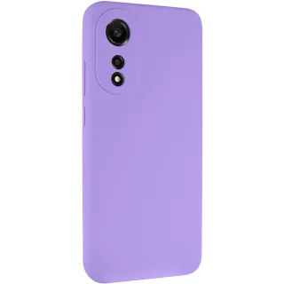 Чехол Silicone Case Lakshmi Premium з закритою камерою на Oppo A78 4G — Сиреневый / Dasheen