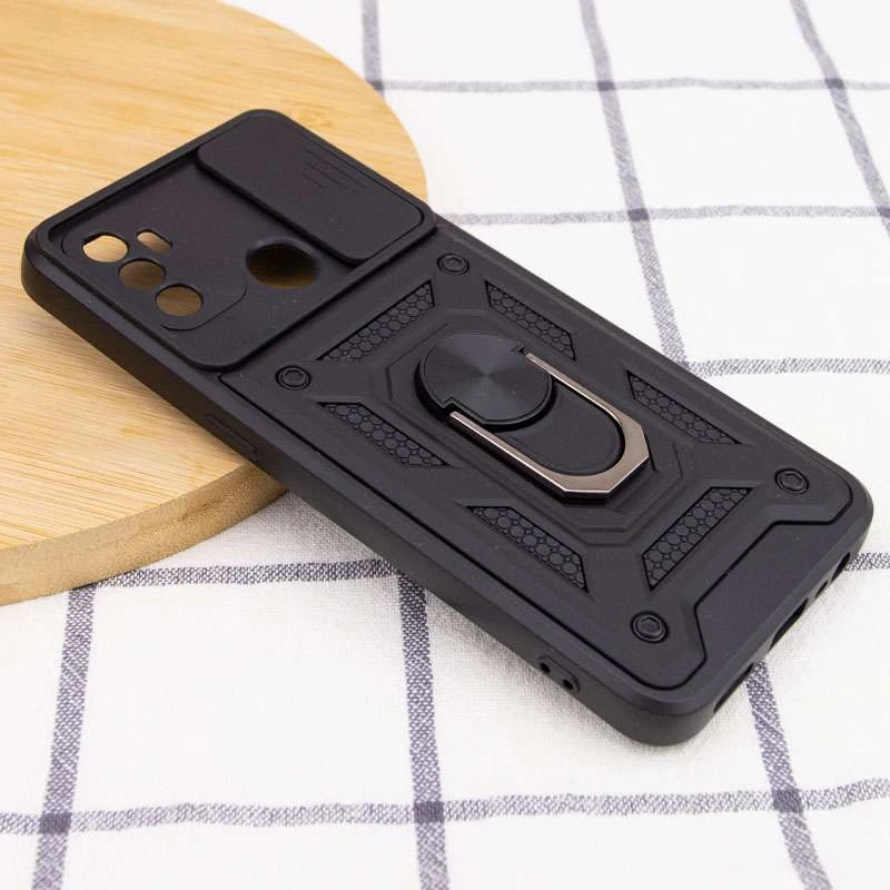 Протиударний чохол Serge Ring з захистом камери на Oppo A53 / A32 / A33 – Чорний. Фото 4 з 5