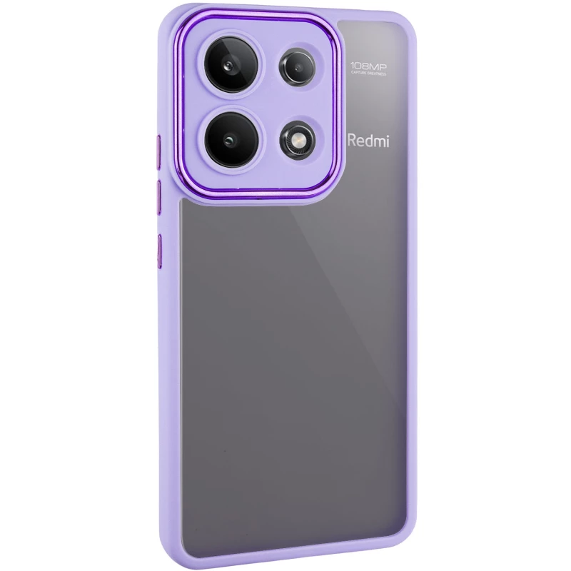 TPU+PC чохол Accent на Xiaomi Poco C75 – White / Purple. Фото 1 з 6